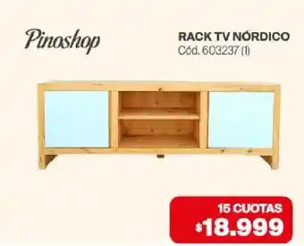 Pinoshop rack tv nórdico