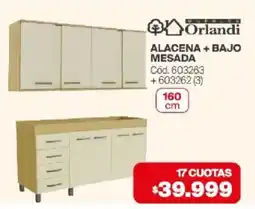 Naldo Lombardi Orlandi alacena + bajo mesada oferta