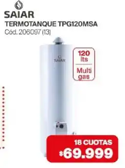 Naldo Lombardi Saiar termotanque tpg120msa oferta