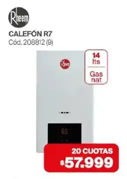 Naldo Lombardi Rheem calefón r7 oferta