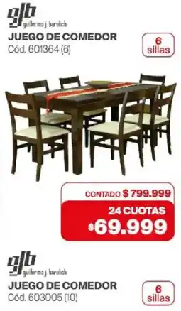 Naldo Lombardi Guillermo j. barulich juego de comedor oferta