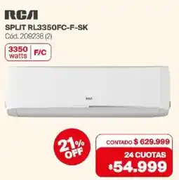 Naldo Lombardi Rca split rl3350fc-f-sk oferta