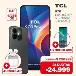 Naldo Lombardi Tcl k70 power oferta