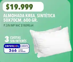 Supermercados Vea Krea almohada sintética oferta