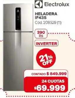 Naldo Lombardi Electrolux heladera if43s oferta
