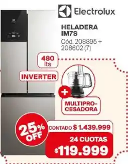 Naldo Lombardi Electrolux heladera im7s oferta