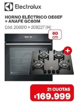 Naldo Lombardi Electrolux horno eléctrico + anafe oferta
