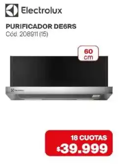 Naldo Lombardi Electrolux purificador de6rs oferta
