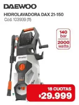 Naldo Lombardi Daewoo hidrolavadora dax 21-150 oferta