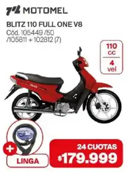 Naldo Lombardi Motomel blitz 110 full one v8 oferta