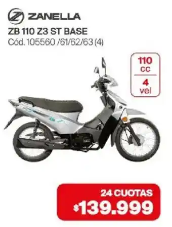 Naldo Lombardi Zanella zb 110 z3 st base oferta