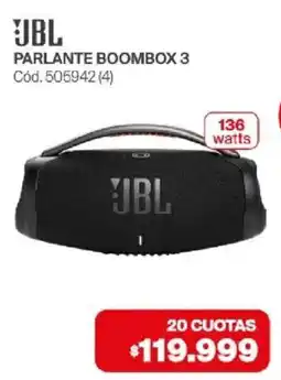 Naldo Lombardi Jbl parlante boombox 3 oferta