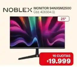 Naldo Lombardi Noblex monitor 94NXSM2500 oferta
