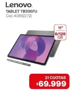 Naldo Lombardi Lenovo tablet tb336fu oferta