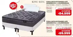 Naldo Lombardi King koil conjunto extended life advance xl oferta
