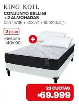 Naldo Lombardi King koil conjunto bellini oferta