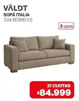 Naldo Lombardi Väldt sofá italia oferta