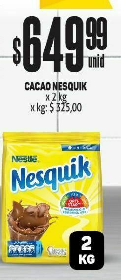 Makro Cacao nesquik 2kg oferta