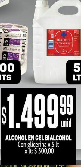 Makro Alcohol en gel bialcohol 5lt oferta