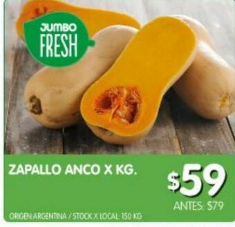 Jumbo Zapallo anco kg oferta