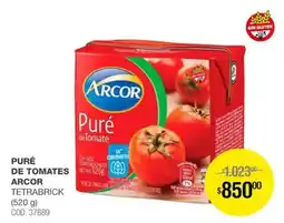 Atomo Conviene Arcor puré de tomate oferta