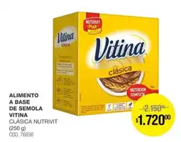 Atomo Conviene Vitina comida base de semola clásica oferta