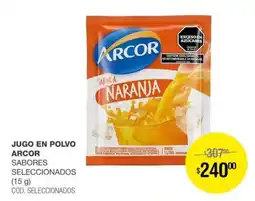 Atomo Conviene Arcor jugo en polvo sabores seleccionados oferta