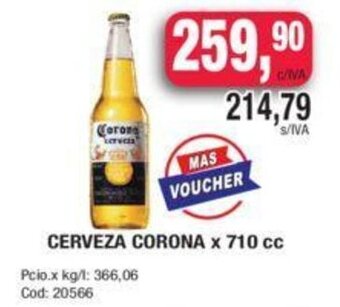 Maxiconsumo Cerveza Corona x 710 cc oferta