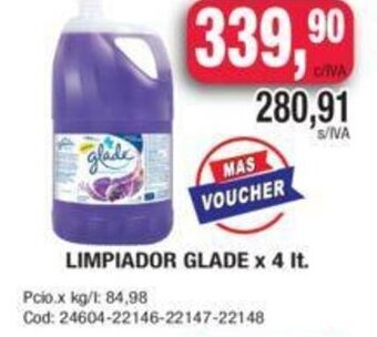 Maxiconsumo Limpiador Glade x 4 lt. oferta