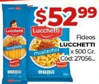 Diarco Fideos Lucchetti x 500 gr. oferta