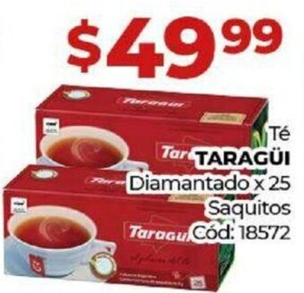 Diarco Té Taragüi Diamantado x 25 Saquitos oferta