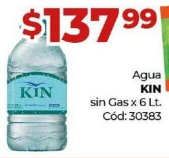 Diarco Agua Kin Sin Gas x 6 Lt. oferta