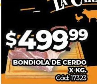 Diarco Bondiola De Cerdo x Kg oferta