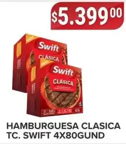 Supermercados Mayor Swift hamburguesa clasica oferta