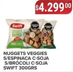 Supermercados Mayor Swift nuggets veggies s/espina ca c-soja s/brócoli c-soja oferta