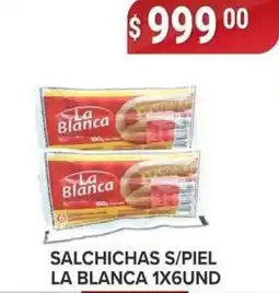 Supermercados Mayor La blanca salchichas s/piel oferta