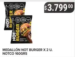 Supermercados Mayor Notco medallón not burger oferta