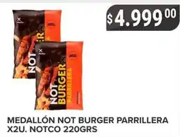 Supermercados Mayor Notco medallón not burger parrillera oferta