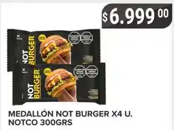 Supermercados Mayor Not burger medallón oferta