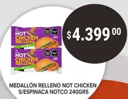 Supermercados Mayor Not chicken medallón relleno oferta