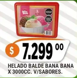 Supermercados Mayor Bana Bana helado balde oferta