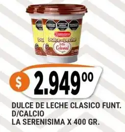Supermercados Mayor La serenisima dulce de leche clasico funt. d/calcio oferta