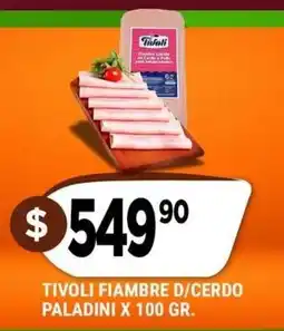 Supermercados Mayor Tivoli fiambres d/cerdo paladini oferta
