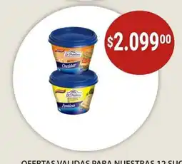 Supermercados Mayor La Paulina queso crema untable cheddar y fontina oferta