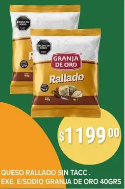 Supermercados Mayor Granja de oro queso rallado oferta