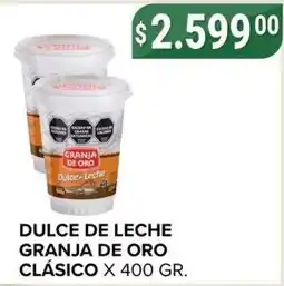 Supermercados Mayor Granja de oro dulce de leche clásico oferta