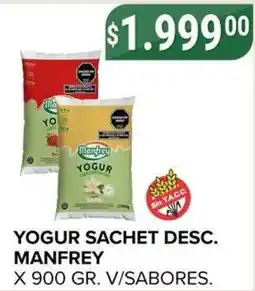 Supermercados Mayor Manfrey yogur sachet desc. oferta