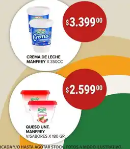 Supermercados Mayor Manfrey crema de leche oferta