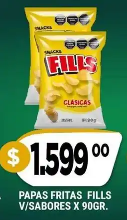 Supermercados Mayor Fills papas fritas oferta
