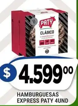 Supermercados Mayor Paty hamburguesas express clásico oferta